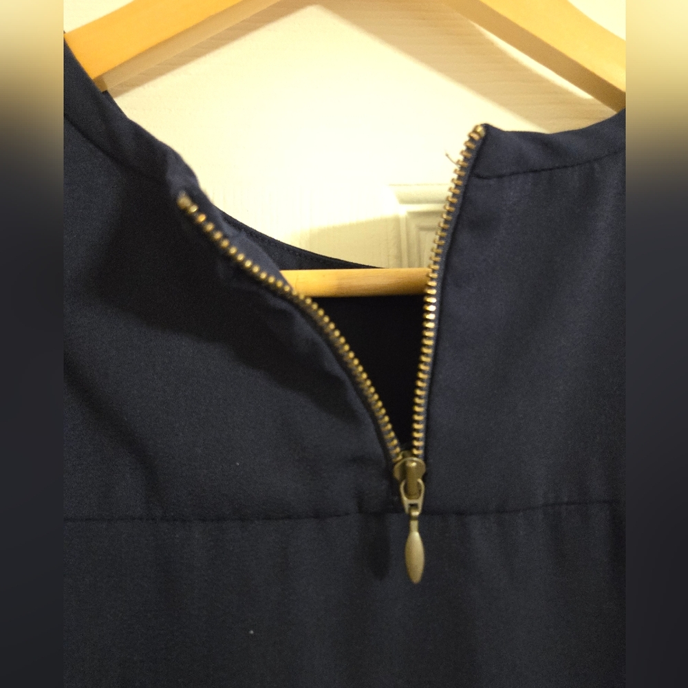 J. Crew Women's Navy Blue Women's Top Size 4 - Picture 6 of 6